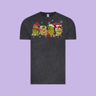 Canned Pickles Christmas Light Vintage Tee Designed By Maliassmallbusiness