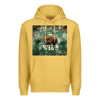 Antique Gold Stay wild Bear tumbler Premium Hoodie - HowdyJamesFarm