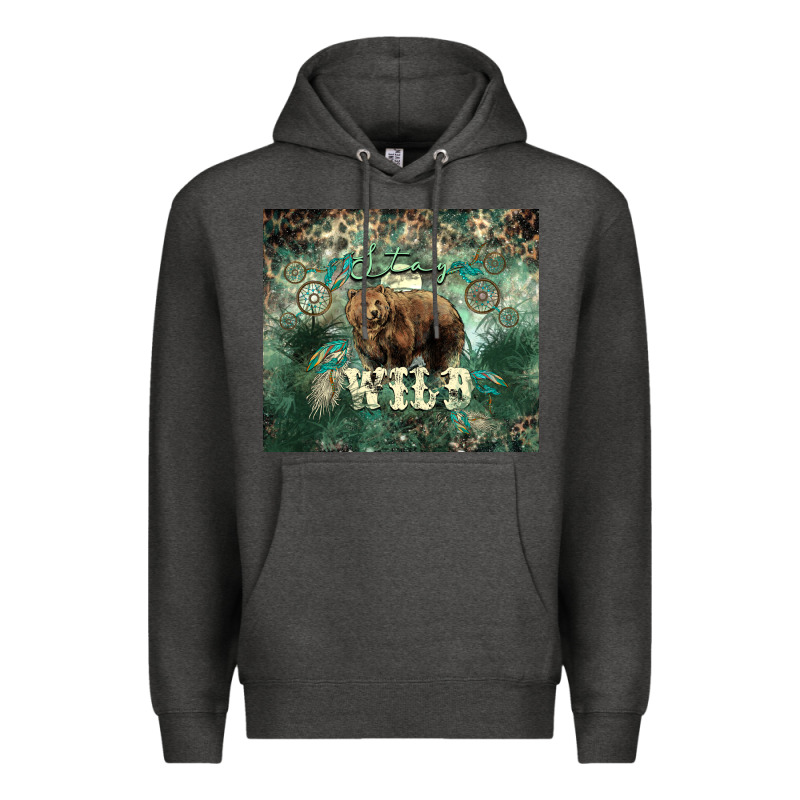 Stay Wild Bear Tumbler Premium Hoodie by HowdyJamesFarm | Teevron