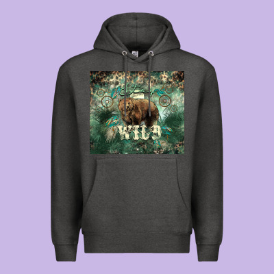 Stay Wild Bear Tumbler Premium Hoodie Designed By Howdyjamesfarm