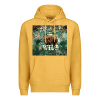 Mustard Stay wild Bear tumbler Premium Hoodie - HowdyJamesFarm