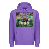 Purple Stay wild Bear tumbler Premium Hoodie - HowdyJamesFarm