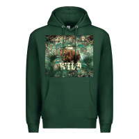 Sports Green Stay wild Bear tumbler Premium Hoodie - HowdyJamesFarm