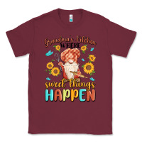 Burgundy grandma's kitchen where sweet things happen Classic Tee - MaliasSmallBusiness