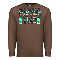 Chestnut Summer Time Cowhide Serape Premium Sweatshirt - CowCowDesign