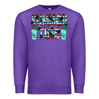 Purple Summer Time Cowhide Serape Premium Sweatshirt - CowCowDesign