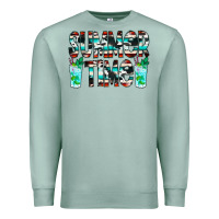 Seafoam Summer Time Cowhide Serape Premium Sweatshirt - CowCowDesign