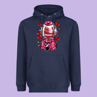 Kiss  Machine  Olivia Heavyweight Hoodie Designed By Oliviacreatesart