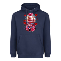 Navy kiss  machine  olivia Heavyweight Hoodie - OliviaCreatesArt