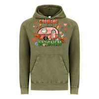 Vintage Olive camping is my kitchen Vintage Hoodie - NancyCooperArtShop