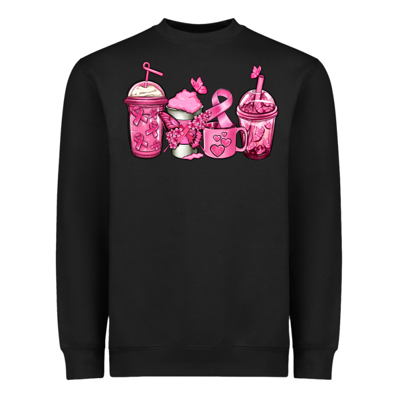 Breast Cancer Coffee Heavyweight Sweatshirt by Jasminsmagicworld | Teevron