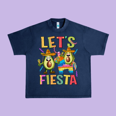 Let's Fiesta Urban Heavy Tee Designed By Jahusdesignshop