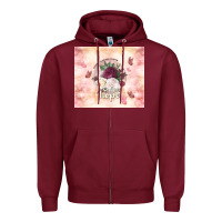 Burgundy where flowers bloom so does hope Zipper Hoodie - TumblerDesignByShophia