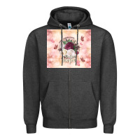 Charcoal Heather where flowers bloom so does hope Zipper Hoodie - TumblerDesignByShophia