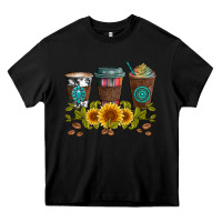 Black coffee group and sunflowers Heavy Core Tee - Artiststas