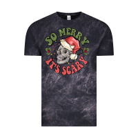 Cloud Black so merry it's scary Vintage Tee - MaliasSmallBusiness