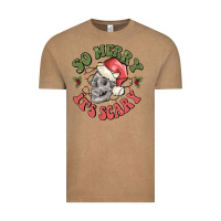 Vintage Coffee so merry it's scary Vintage Tee - MaliasSmallBusiness