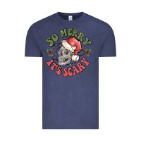 Vintage Denim so merry it's scary Vintage Tee - MaliasSmallBusiness