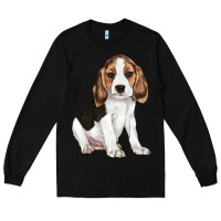 Black beagle puppy Long Sleeve Tee - LillyAllenDesigns