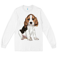 White beagle puppy Long Sleeve Tee - LillyAllenDesigns