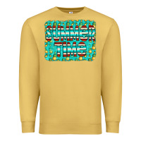 Antique Gold summer time glitter pineable Premium Sweatshirt - CowCowDesign