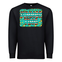 Black summer time glitter pineable Premium Sweatshirt - CowCowDesign