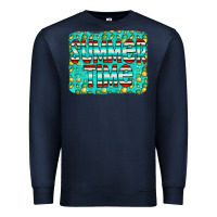 Navy summer time glitter pineable Premium Sweatshirt - CowCowDesign