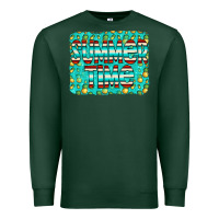 Sports Green summer time glitter pineable Premium Sweatshirt - CowCowDesign