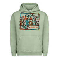 Pigment Oil Green She is strong proverbs 31:25 Urban Hoodie - LillyAllenDesigns