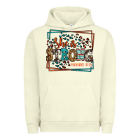 Pigment Pistachio She is strong proverbs 31:25 Urban Hoodie - LillyAllenDesigns