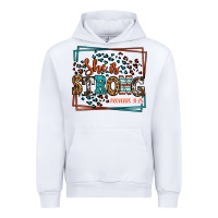 White She is strong proverbs 31:25 Urban Hoodie - LillyAllenDesigns