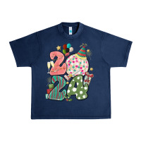 Navy 2024 happy new year Urban Heavy Tee - MaliasSmallBusiness