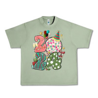 Oil Green 2024 happy new year Urban Heavy Tee - MaliasSmallBusiness