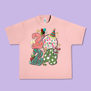 2024 Happy New Year Urban Heavy Tee Designed By Maliassmallbusiness