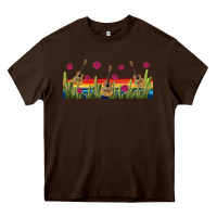 Chocolate Brown mexican sombrero guitar libbey glass Heavy Core Tee - BundleAndBundleShop