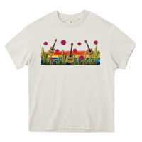 Cream mexican sombrero guitar libbey glass Heavy Core Tee - BundleAndBundleShop