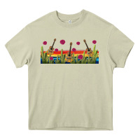 Mossy mexican sombrero guitar libbey glass Heavy Core Tee - BundleAndBundleShop