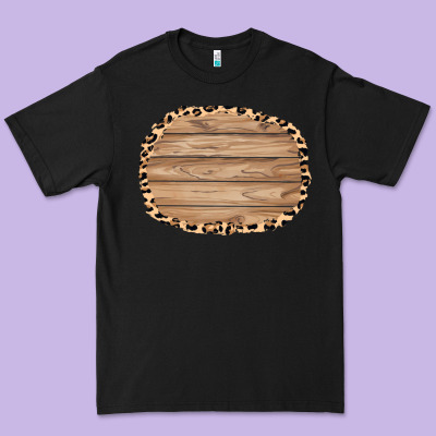 Wood And Leopard Background 3200x2400 Premium Tee Designed By Adodesignshop