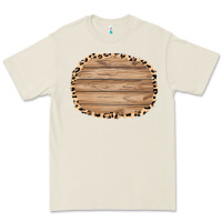Bone wood and leopard background 3200x2400 Premium Tee - AdoDesignShop