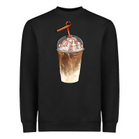 Black iced coffee with cream Heavyweight Sweatshirt - BarkalooDesign