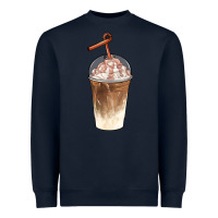 Navy iced coffee with cream Heavyweight Sweatshirt - BarkalooDesign