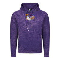 Cloud Purple moon and mushrooms with sunflower Vintage Hoodie - MaliasSmallBusiness