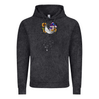 Vintage Black moon and mushrooms with sunflower Vintage Hoodie - MaliasSmallBusiness