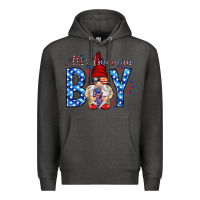 Charcoal Heather All American boy with gnome Premium Hoodie - HowdyJamesFarm
