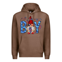 Chestnut All American boy with gnome Premium Hoodie - HowdyJamesFarm