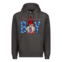 Smoke All American boy with gnome Premium Hoodie - HowdyJamesFarm