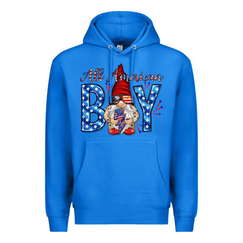 All American Boy With Gnome Premium Hoodie by HowdyJamesFarm | Teevron