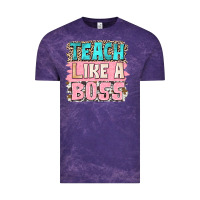 Cloud Purple teach like a boss Vintage Tee - NancyCooperArtShop