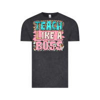 Vintage Black teach like a boss Vintage Tee - NancyCooperArtShop