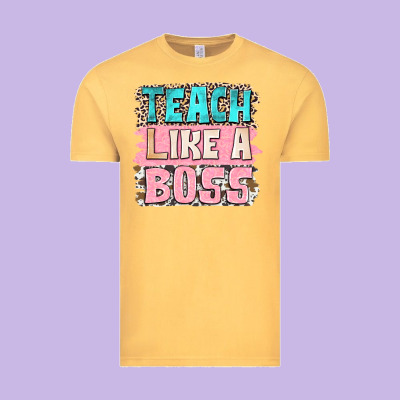 Teach Like A Boss Vintage Tee Designed By Nancycooperartshop